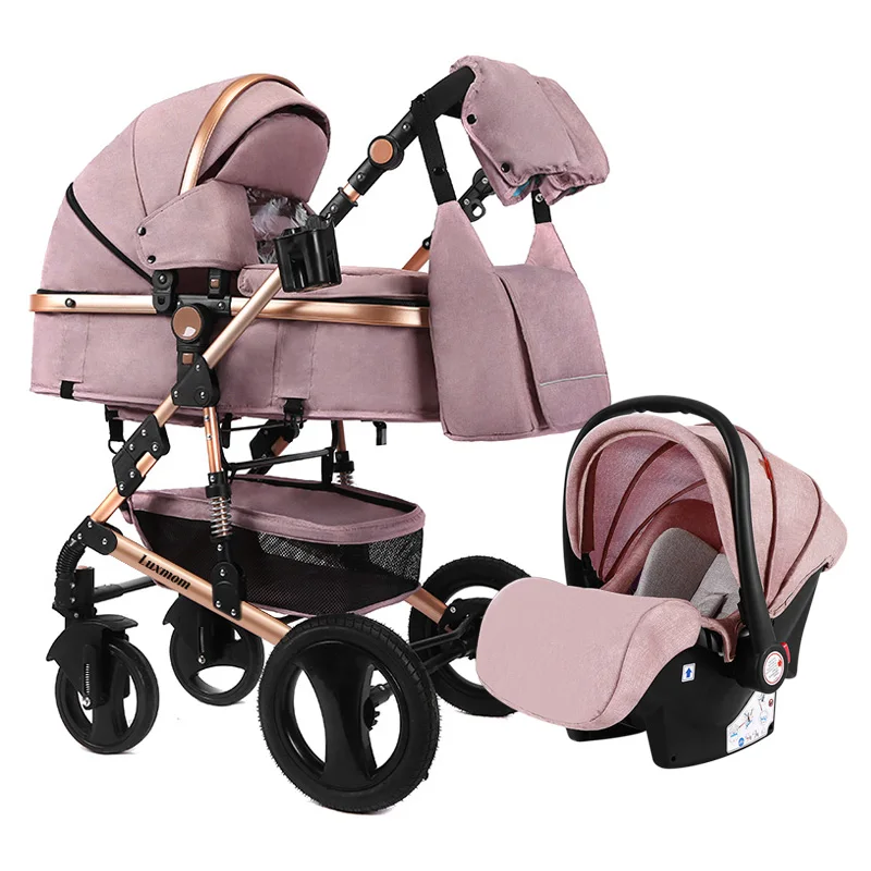 LUXMOM 3 в 1 детская коляска с детским сиденьем Максимальная вместимость 30 кг
