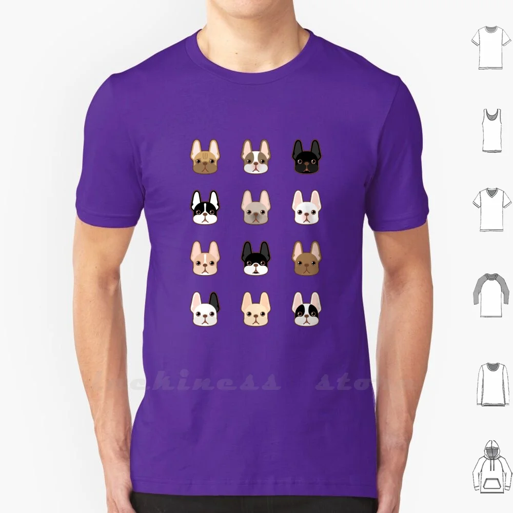 Frenchies Одинаковые футболки для членов семьи большой Размеры 100% хлопок Frenchie