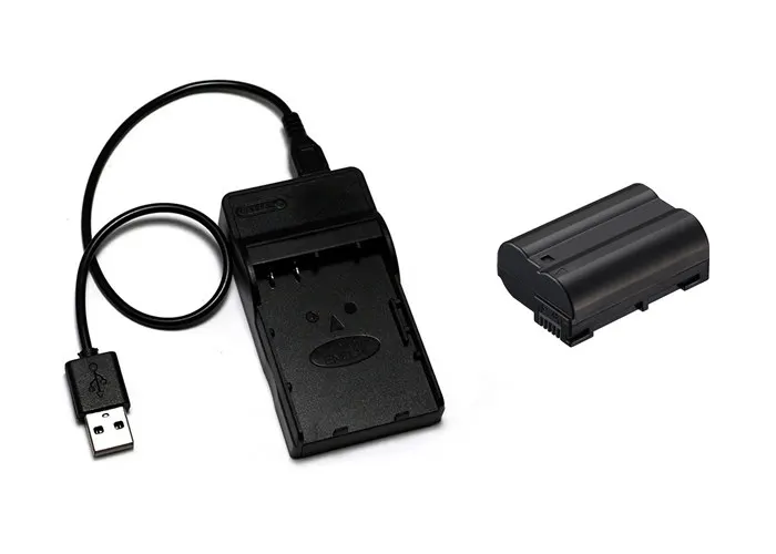 Белый EN-EL15 аккумулятор ENEL15 EL15 2499 мАч+ зарядное устройство USB для Nikon D500, D600, D610, D750, D7000, D7100, D7200, D800, D850, D810, D810A, 1 V1, Z6 - Цвет: Белый