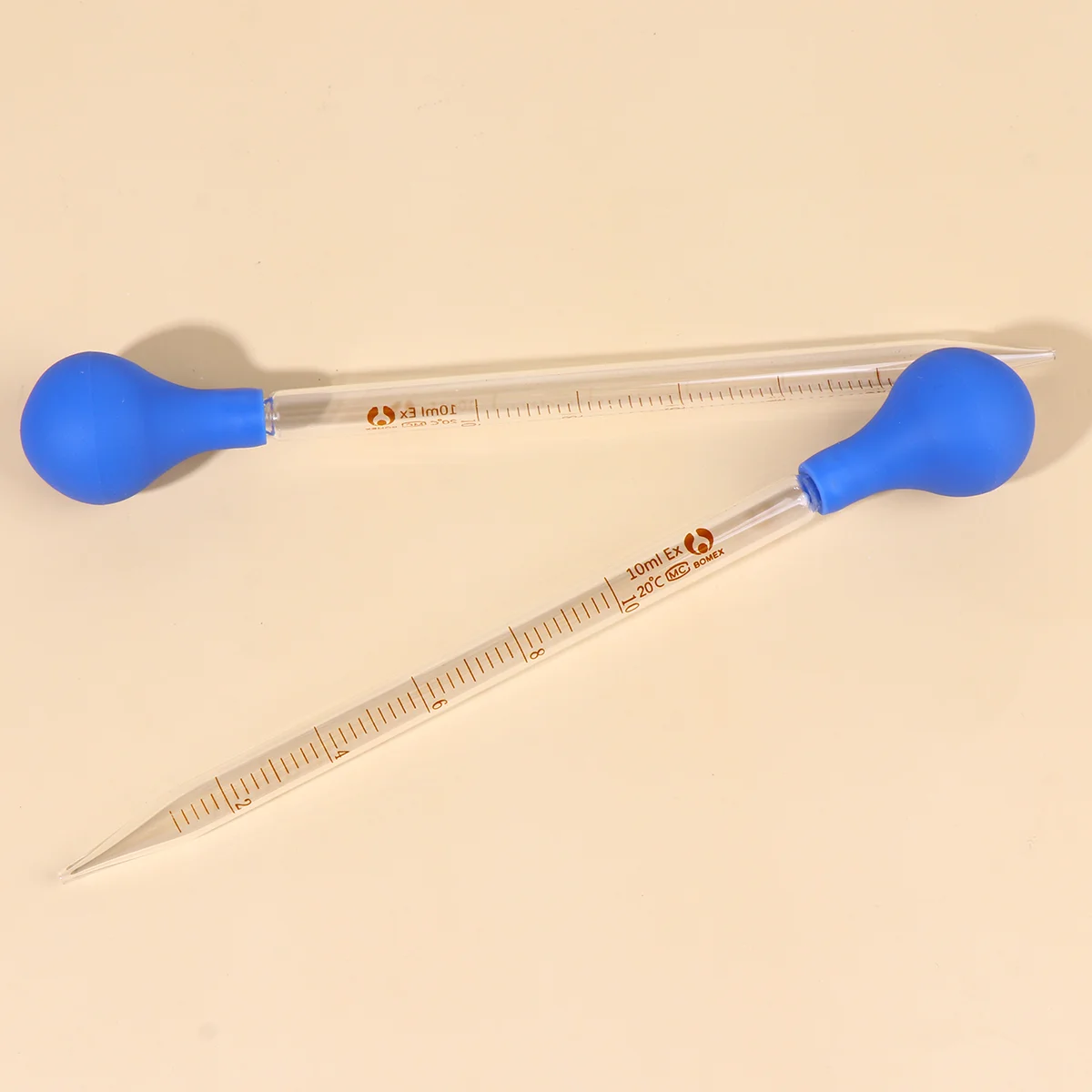 

4Pcs 10ml Droppers Silicone Mold Pipette Dropper for School Home Supplies(Transparent)