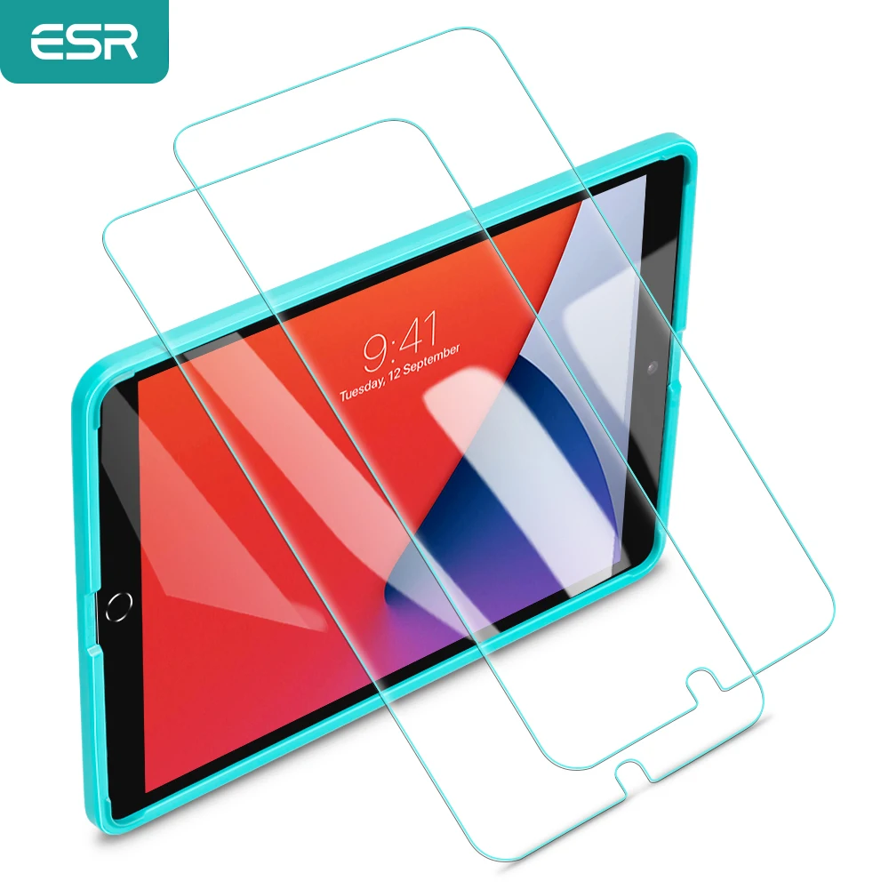 ESR закаленное стекло для iPad Pro 12 9 11 10 5 дюйма 2021 2020 2018 Air 4 8 7 Ultra 2 шт. прозрачная