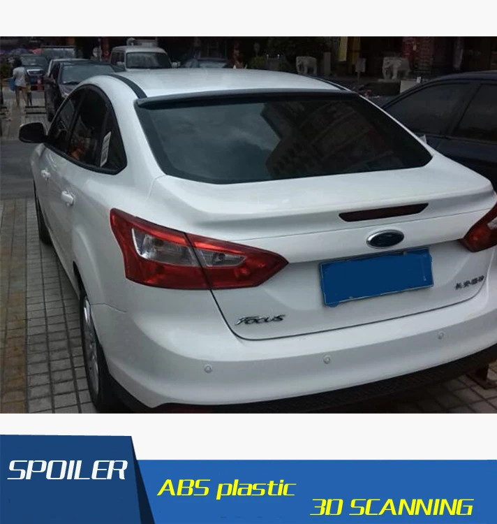 Для Focus спойлер на крыше высокое качество абс материал заднее крыло автомобиля