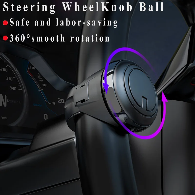 

Car Steering Wheel Spinner Knob Ball 360 Degrees Auto Steering Wheel Auxiliary Device Metal Bearing Spinner Knob Universal Car