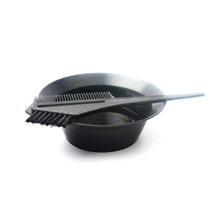 Черный парикмахерский набор инструментов для окрашивания волос расческа