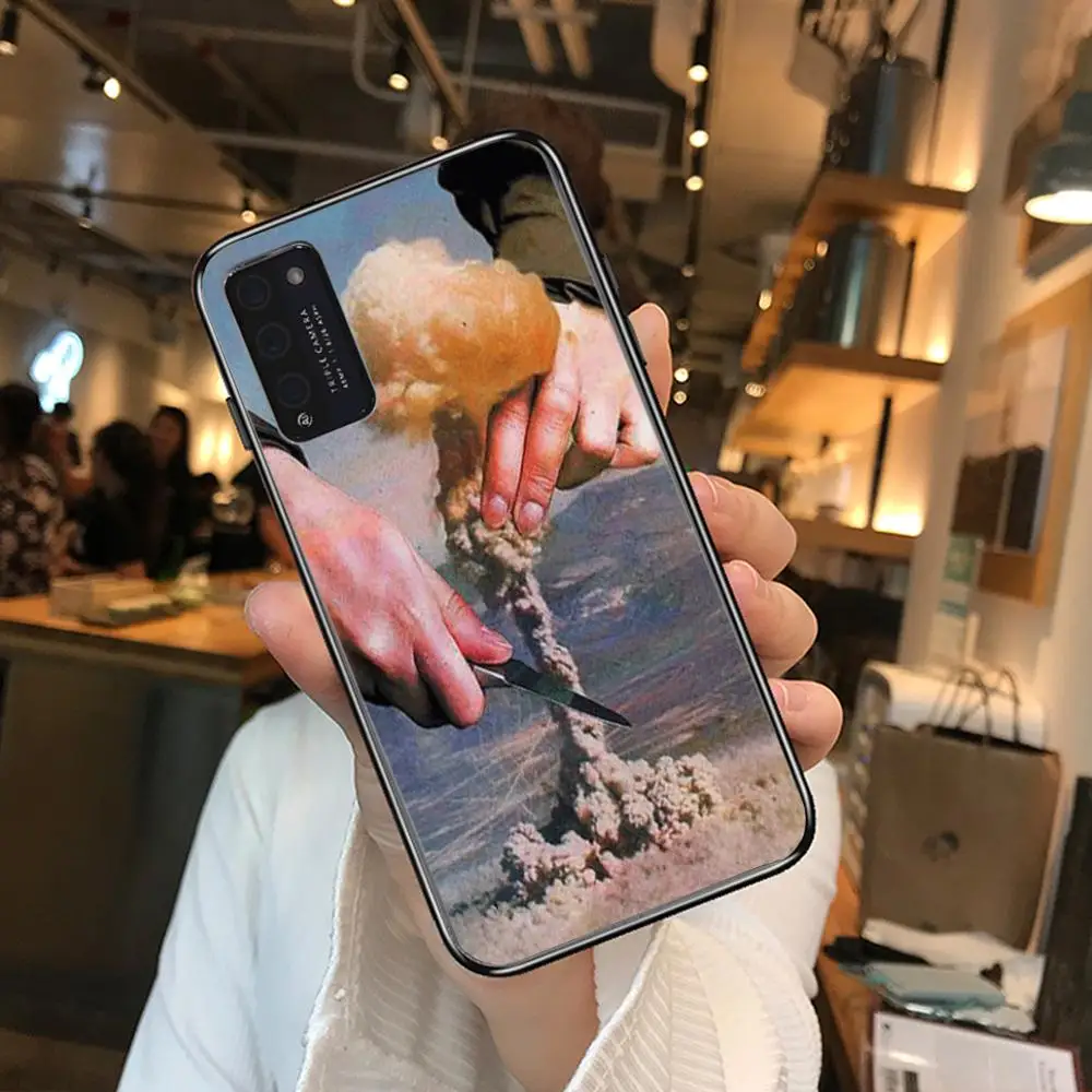 

Strange wallpaper Clear Phone Case For Huawei Honor 10 20 30 9 X Pro Lite V 5G RU Black Etui Coque Hoesjes Comic Fashion