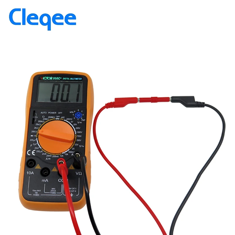 Набор тестовых проводов Cleqee P1036B 4 мм разъем типа &quotбанан&quot для мультиметра с