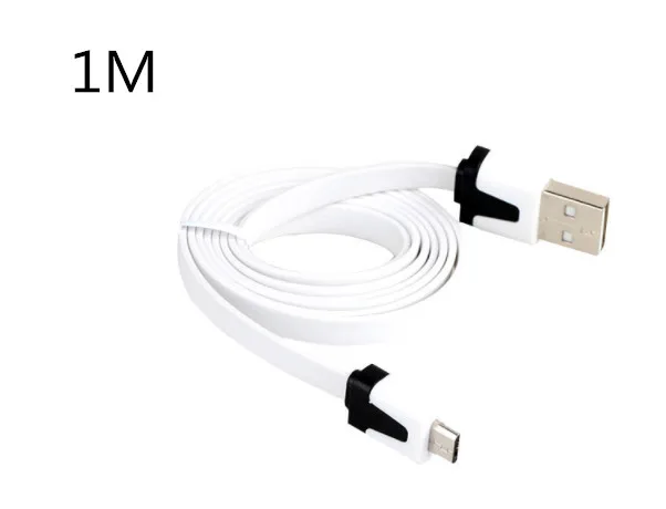 3/6/10FT (длиной 1 м/3 м) микро USB плоский лентовидный кабель для Зарядное устройство