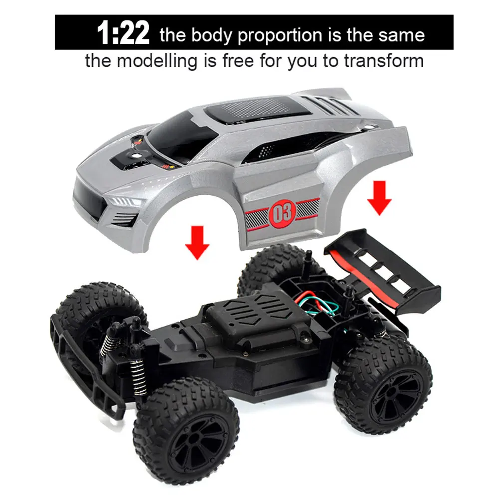 Гоночный автомобиль 1:22 полноразмерный 4WD 2 4 ГГц мини внедорожник