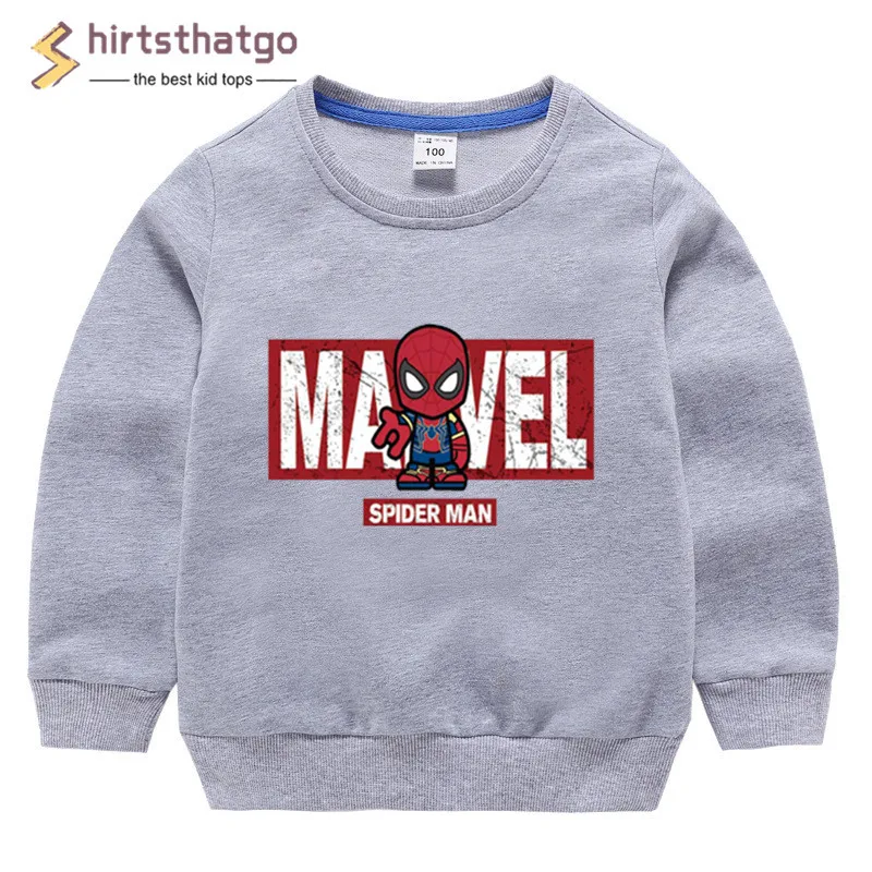 Забавные толстовки с человеком-пауком для мальчиков и девочек детская