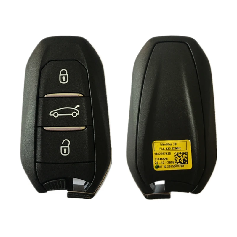 Оригинальный ключ CN009035 для Peugeot 308 508 2010 + 3 кнопки IM2A HITAG AES PCF7953M 434 МГц 6490SK 98124195ZD без