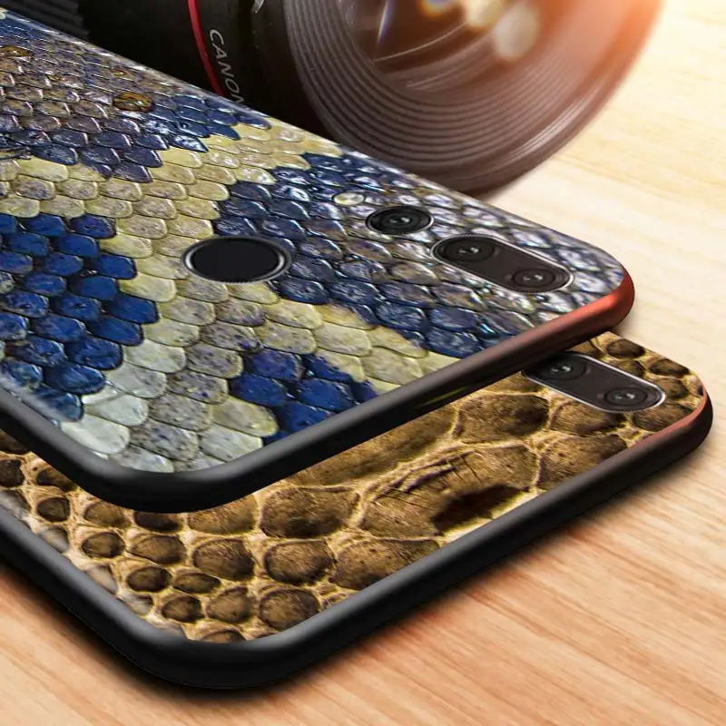 Мягкий силиконовый чехол со змеиной кожей для Huawei Honor 30 20 Pro 10i 9A 9S 9X 8X 10 9 Lite 8 8A 7A 7C