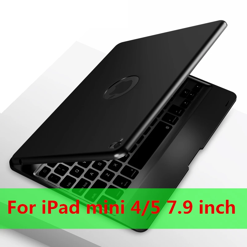 F1-black Откидная клавиатура для Apple iPad mini 5 7,9 чехол Bluetooth клавиатура чехол для iPad 9,7 Air 2 9,7 чехол клавиатура - Цвет: F1-black