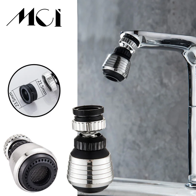 

MCI 306°Rotating Water Saving Tap Connector Dual Mode Kitchen Faucet Aerator Diffuser Bubbler Filter Shower Head Nozzle
