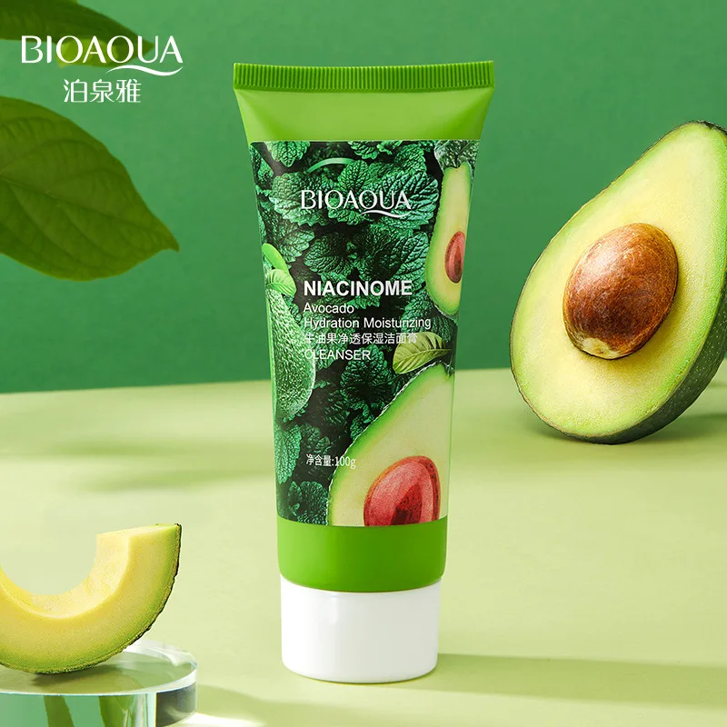 Bioaqua авокадо Глубокая очистка мягкий крем для очищения кожи увлажняющее