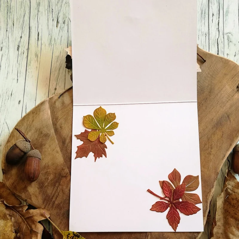 

4 Styles of Leaves Suitable for 4 Seasons Metal Cutting Dies Stencil for Scrapbooking Embossing Diy Paper Card Album Handcraft