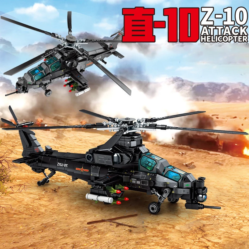 

704pcs Aircraft Model Building Blocks Bomber Airplane Helicopters Plane Military Army SWAT Police Gunship Construction Toys