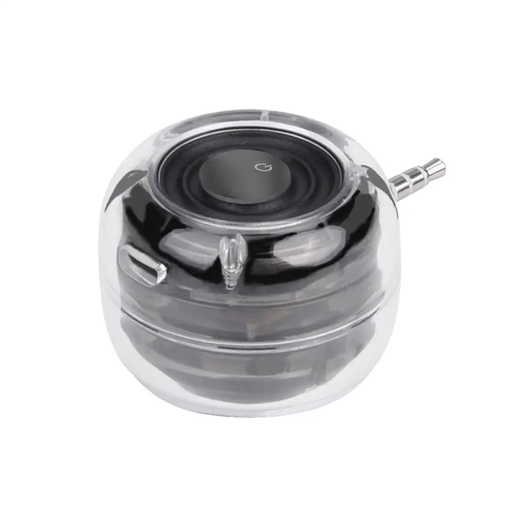 

Portable 3D Surround 3.5mm Aux Audio Speaker Phone In-line Portable Amplifier Speaker Mini Audio Phone For Smart Tablet R8R5