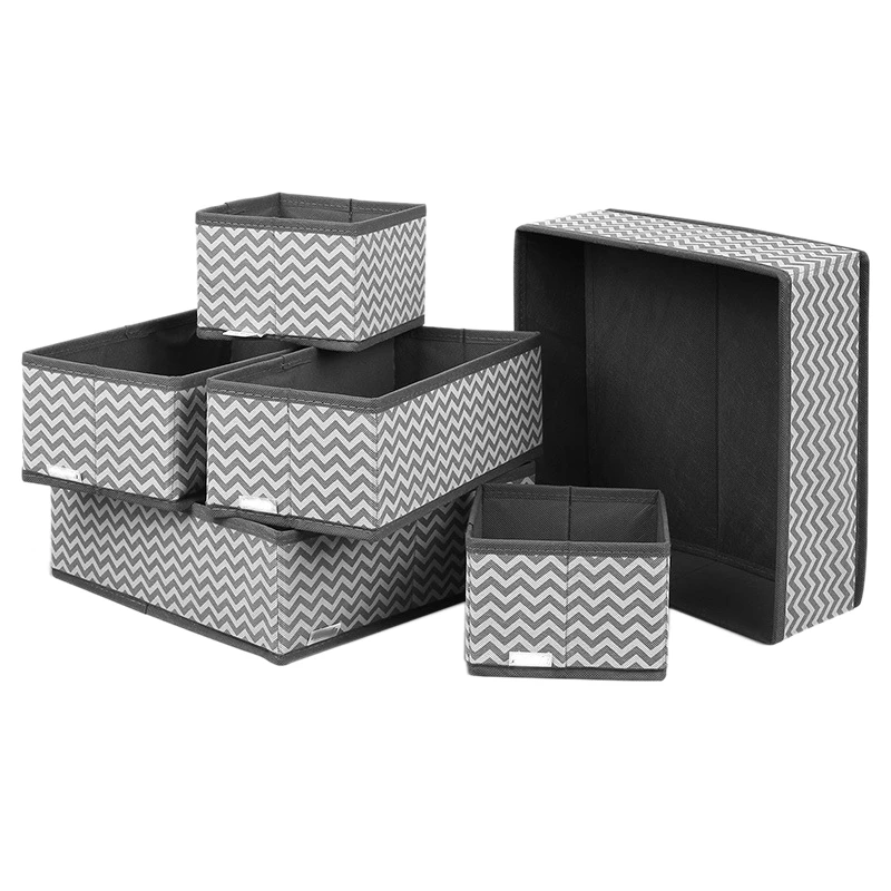 

Non-Woven Foldable Drawer Organizer Clothes Storage Box Desk Closet Organizer for Baby Clothes Underwear Bras Socks