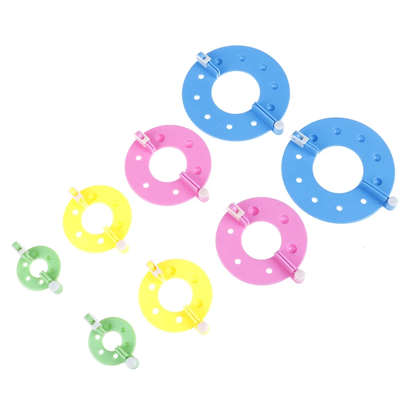 

8pcs Pompom Maker Kit Knitting Crafts Different Sizes Plush Ball Making Tools