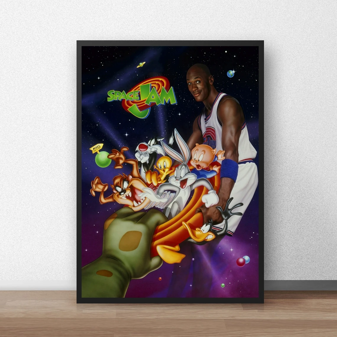 

Space Jam Classic Movie Poster Canvas Art Print Home Decoration Wall Painting ( No Frame )