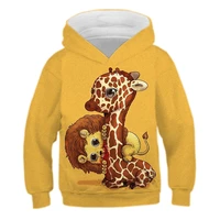 2021 autumn and winter fashion fashion 3d sweatshirt for men and women with animal print hooded top plus size 6xl