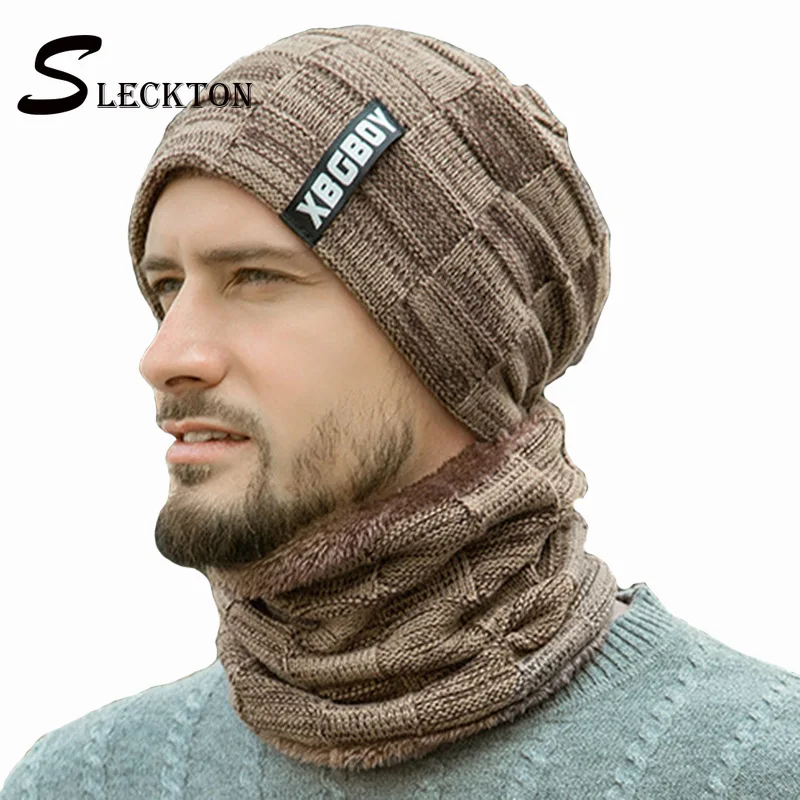 

SLECKTON Caps Scarf Fashion Hat for Men Warm Winter Beanies Dad Hats Skullies Women Casual Knitting Cap Kids Hats Unisex Gorras