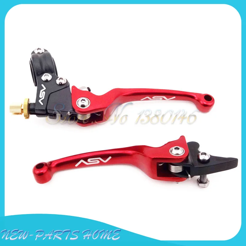 Алюминиевый ASV красный складной тормозной клатч рычаги для питбайка