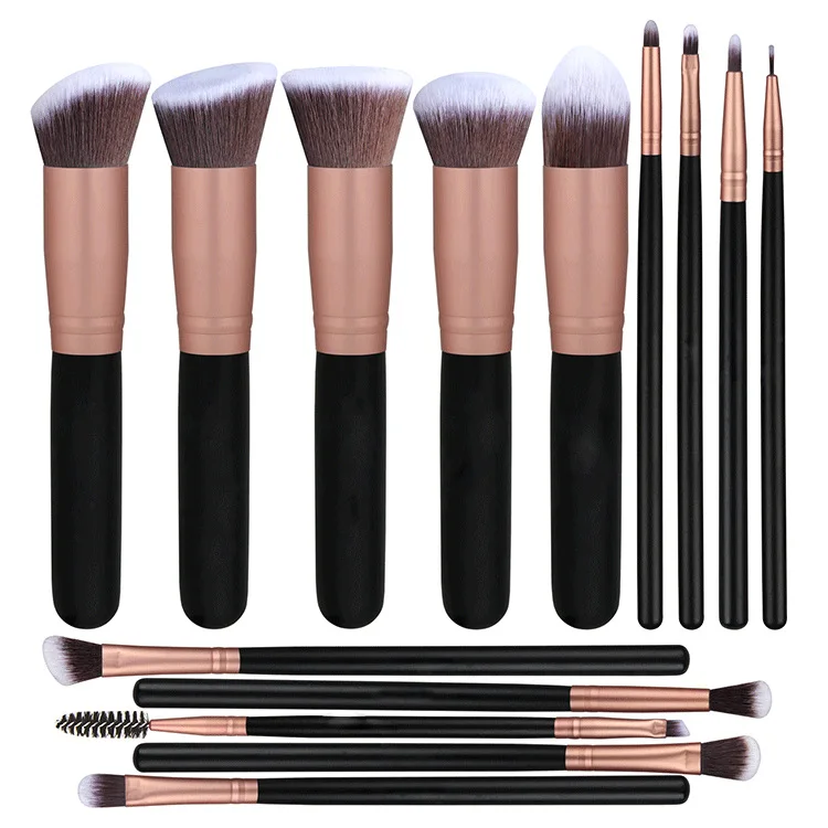 

Makeup Brushes Set 14pcs/set Blush Makeup Brushes Set Face Eye Lip Powder Eyeshadow Eyebrow Make Up Brushe Cosmetic Tool Bag