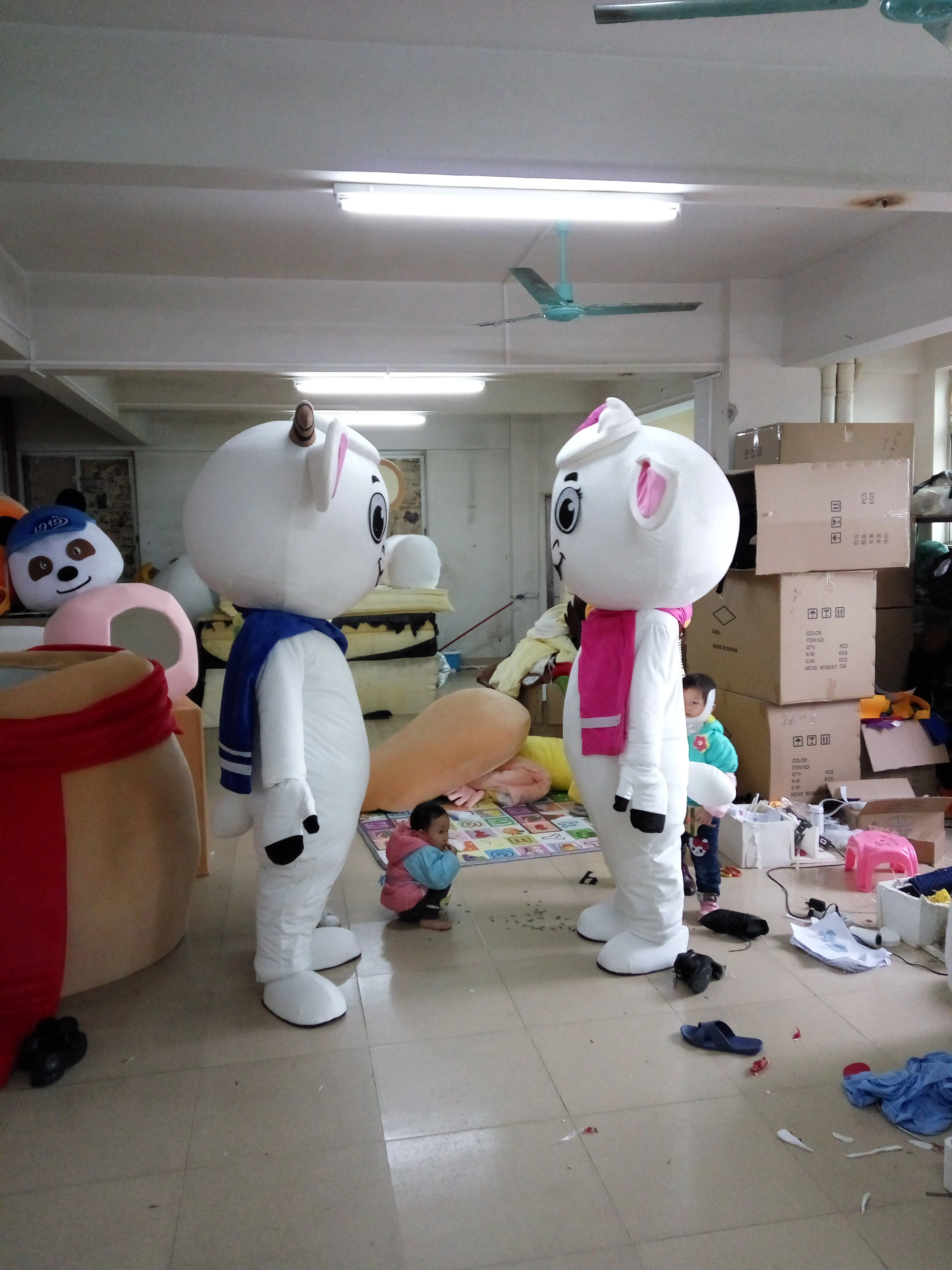 Прямая продажа с фабрики костюм талисман брата и сестры молочной коровой для