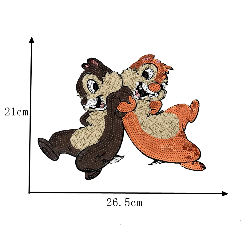 

Sewing Accessories Squirrel Badge Rabbit Cartoon Patch Embroidery Stickers Decoration Applique Parches Termoadhesivos Para Ropa
