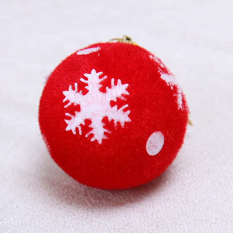 Рождественская елка украшения красный снежок фетровая ткань Рождественский шар