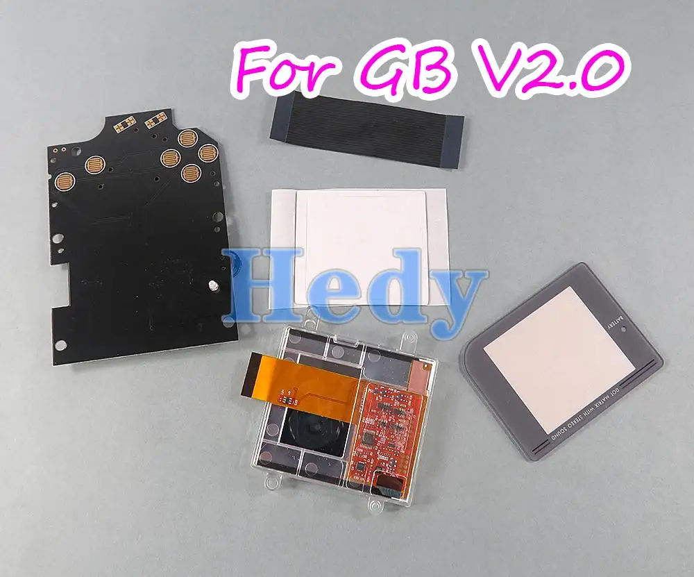 

1set Replacement Highlight IPS Full Screen Kits for GB DMG IPS LCD Backlight High light Brightness 36 retro color combinations