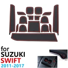 Противоскользящий резиновый коврик для подставки под чашку для Suzuki Swift Maruti dzir Sport ZC72S ZC82S ZC32S 2011  2017, автомобильные аксессуары