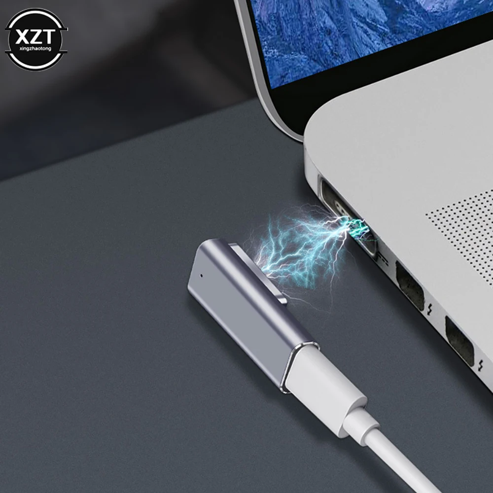 

Portable LED Aluminum Alloy PD Fast Charging Conversion Type-c To Magsafe2 Adapter For Macbook Air/pro Laptop Smart Phone New
