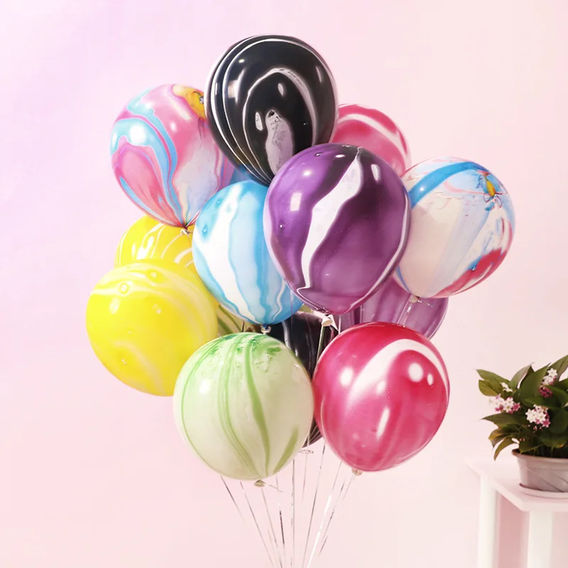 

5/10pcs/lot Confetti Latex Balloons Agate Marble Balloons Romantic Wedding Decoration Baby Shower Birthday Party Decor Kids Gift
