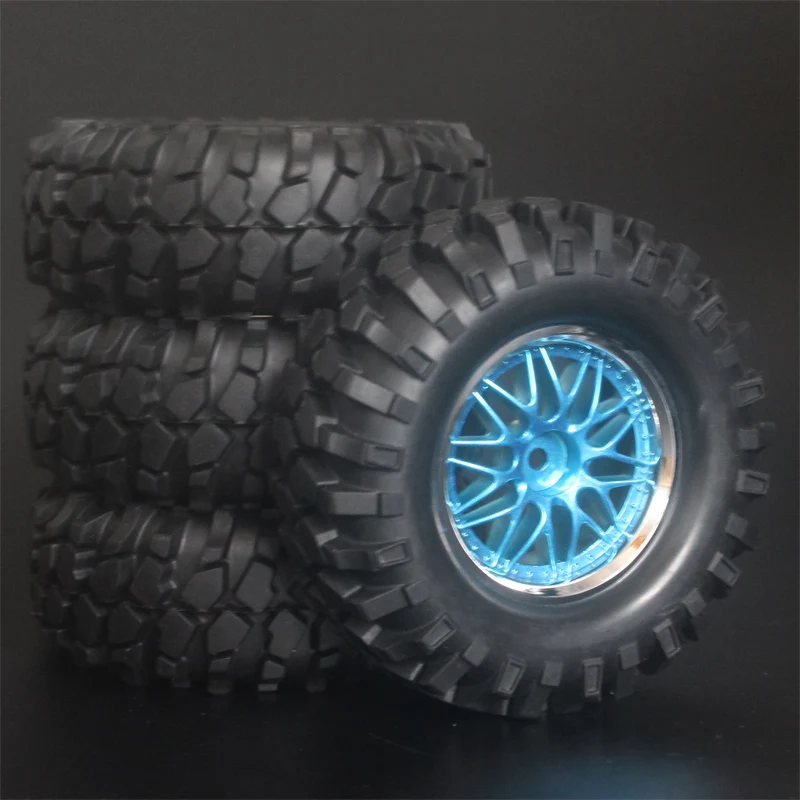 4x1 9 дюйма 96 мм резиновые шины покрытые колесные диски для D90 D110 SCX10 CC01 RC Рок