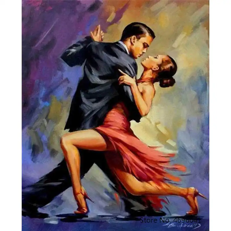 Painting By Numbers Frameworks Coloring Home Decor Pictures Figure Decorations RSB8172 | Дом и сад