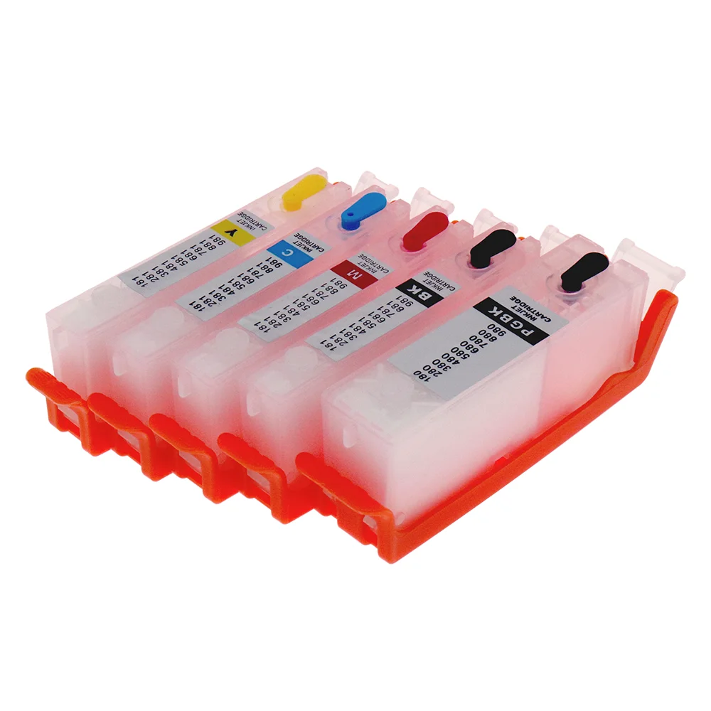 

5PCS PGI580 CLI581 Ink Cartridge With ARC Chip For Canon TS6150 TS6151 TS6250 TS6251 TS6350 TS6351 Printer 580 581 Ink Cartridge