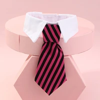 pet dog cat formal necktie tuxedo bow tie black and red collar for dog cat pet accessories suit for small medium dogs and cats