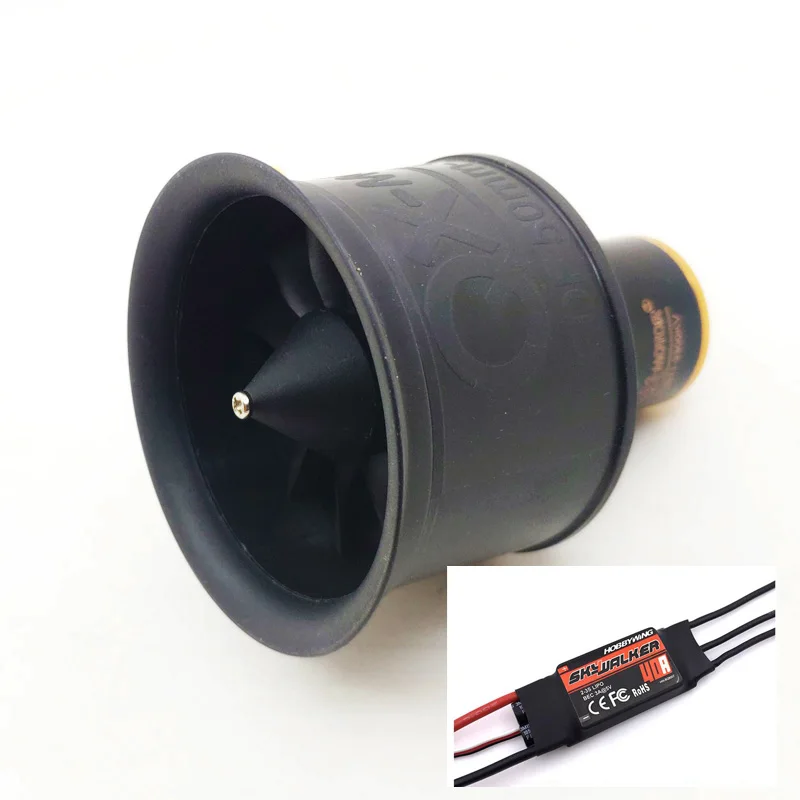 QX-MOTOR QF2611 50 мм 12 лезвий импеллер EDF вращение по часовой стрелке и против с ESC 3S 4S