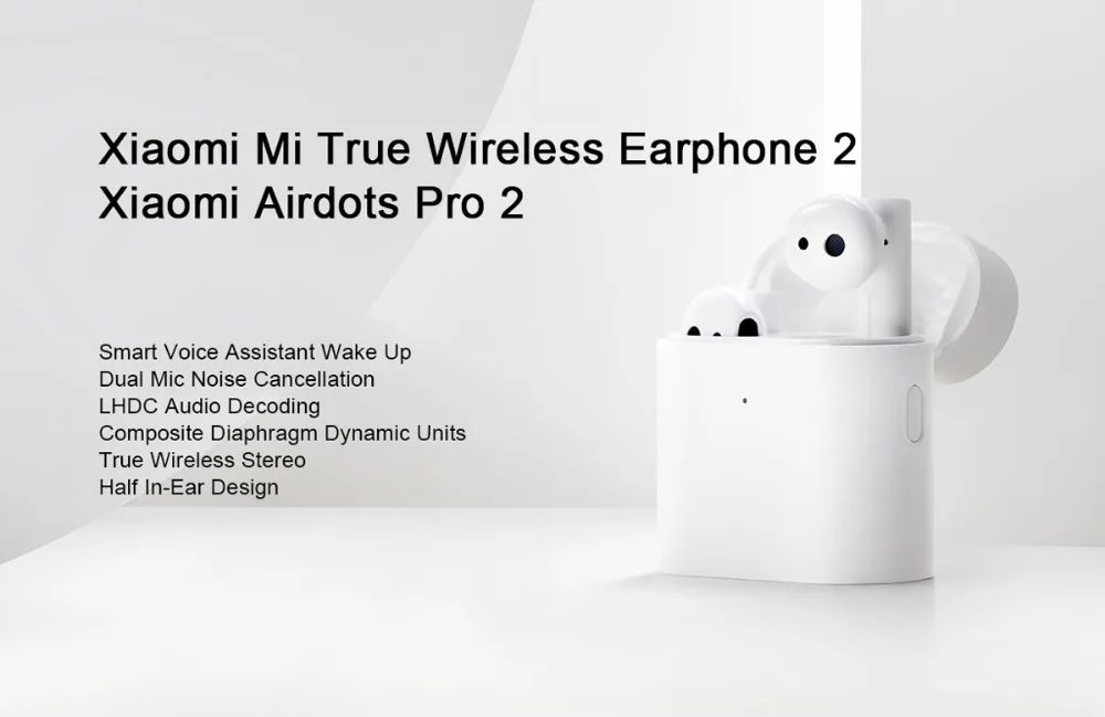 Новый xiao Mi Air 2 Наушники-вкладыши TWS с беспроводного Bluetooth (голубой зуб) наушника