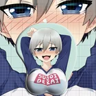 Аниме узаки-тян хочет тусоваться! Коврик для мыши 3D Oppai, для косплея, для косплея, Мягкая грудь, коврик для мыши, игровой коврик