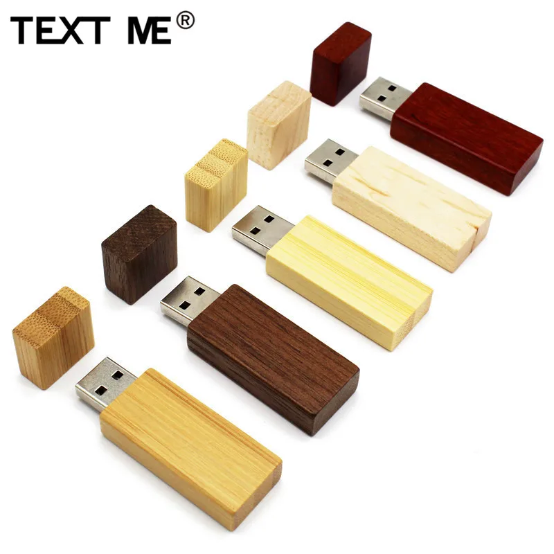 Usb флеш накопитель текстовый ME Maple wood usb 2 0 4 ГБ 8 16 32 64 подарок для фотографии|USB