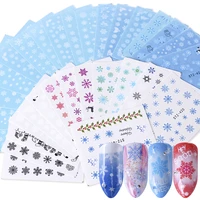 1 set mixed design nail water sticker flower flamingo beauty slider bloom colorful plant pattern 3d butterfly manicure sticker
