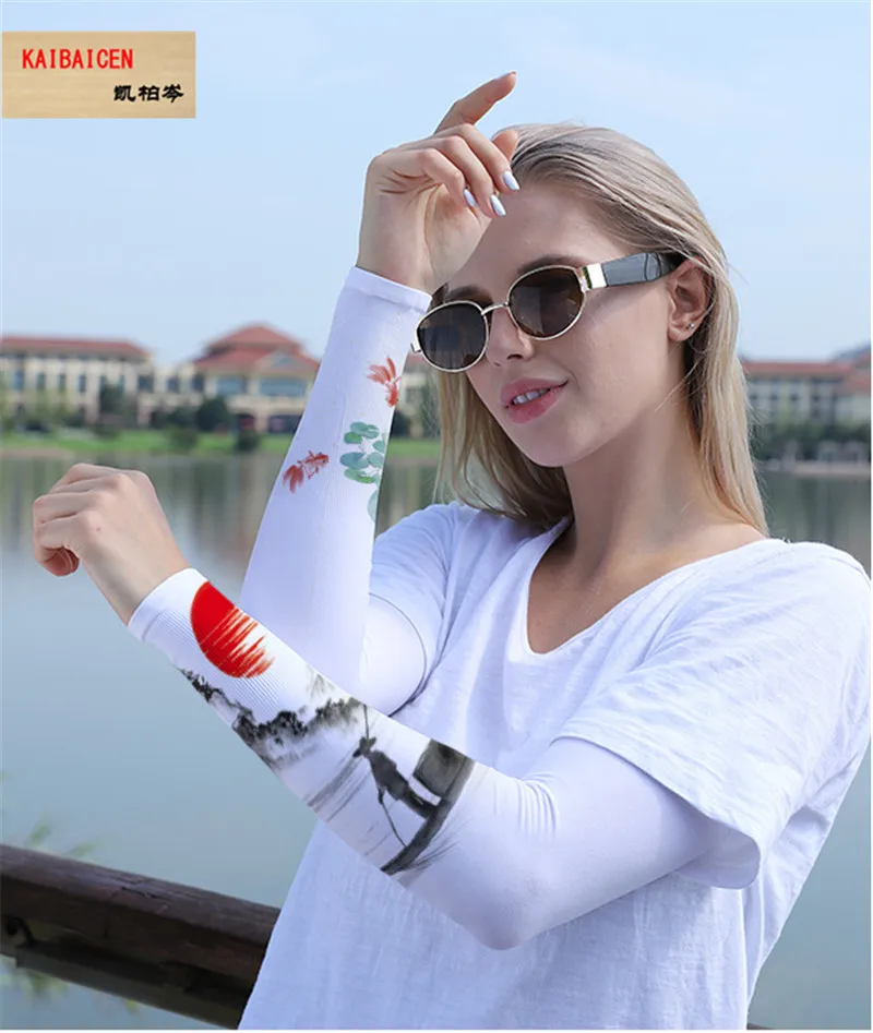 20 шт./лот модный самодельный сублимационный чистый солнцезащитный рукав для