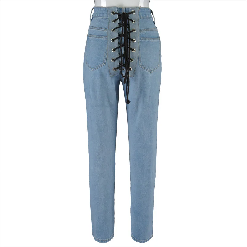 

women's wear slim fit and versatile 2020 autumn new trend back color contrast bandage
