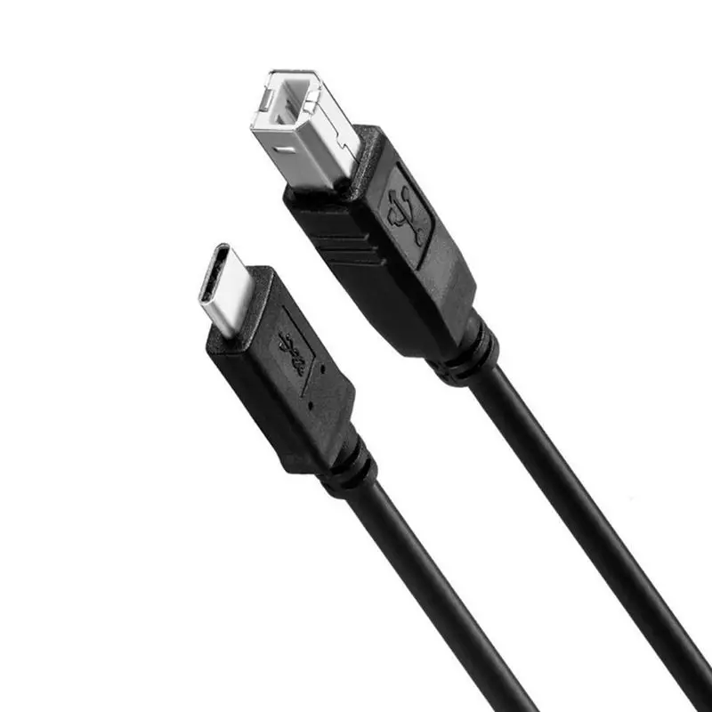 USB C 3 1 Type папа к USB2.0 B Мужской кабель для передачи данных ноутбука принтер жесткий