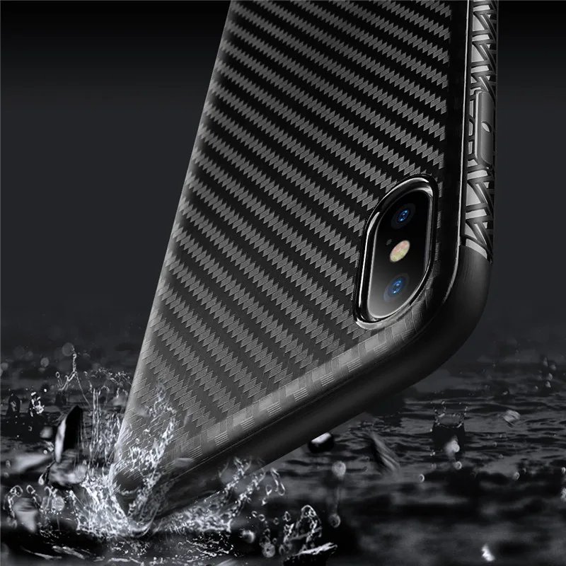 Lovebay чехол для телефона iPhone X XS Max 7 8 Plus Мягкий ТПУ Черный ПК анти-капля клетчатый