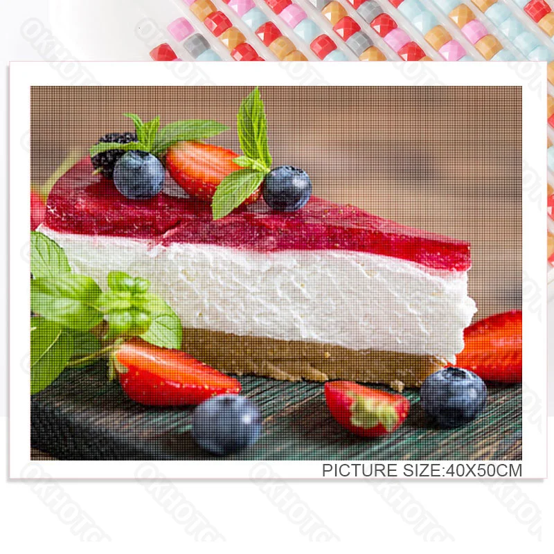 

Diy Diamond Painting Strawberry No. 13 Sticker Diamond Embroidery Modern Home Decoration Painting Living Room Background Wall