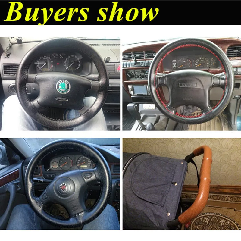 Чехол для руля сделай сам 38 см волоконная кожа с иглой оплетка на руль